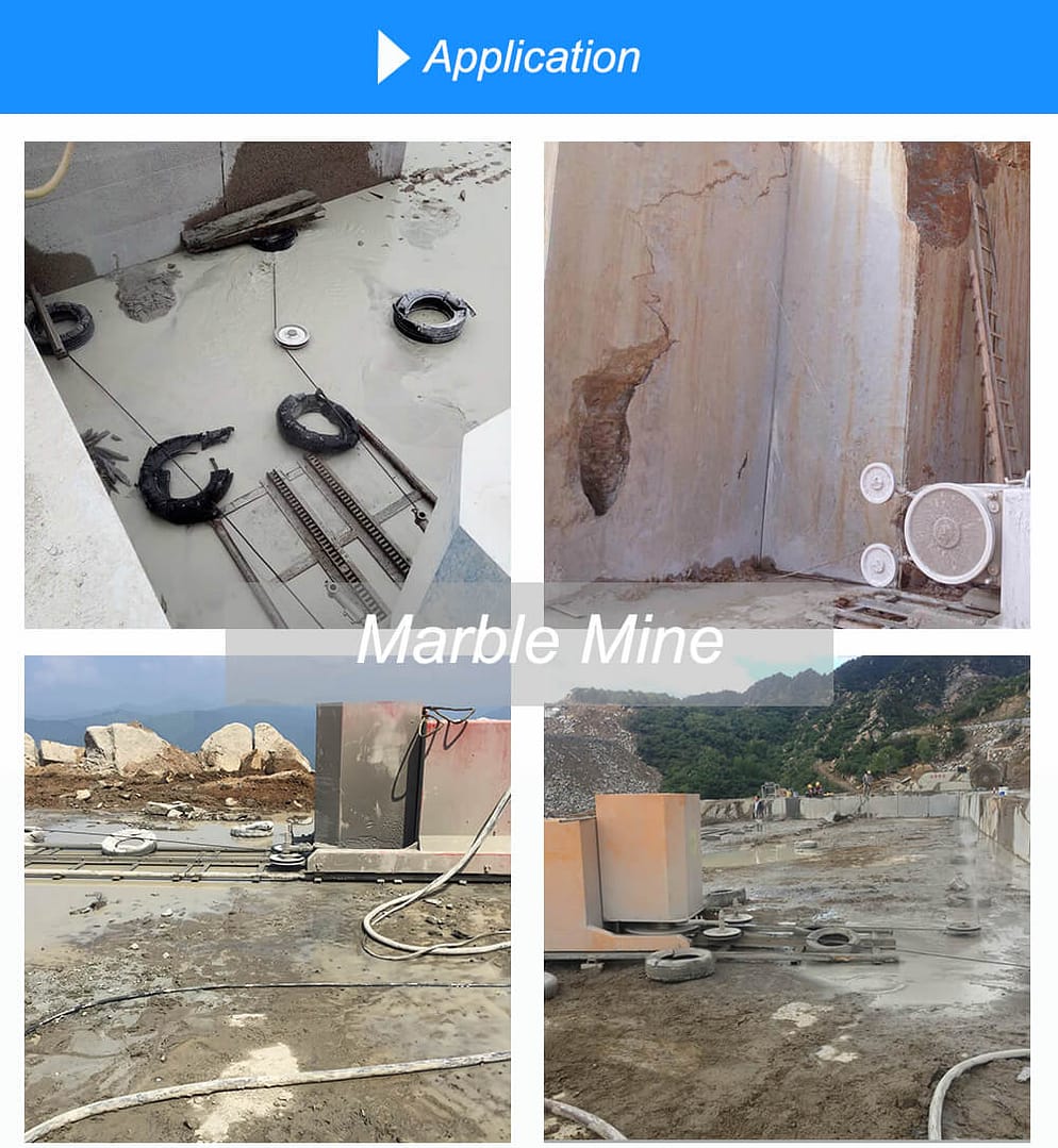 Application of Diamond Wire Saw for Marble Quarrying
